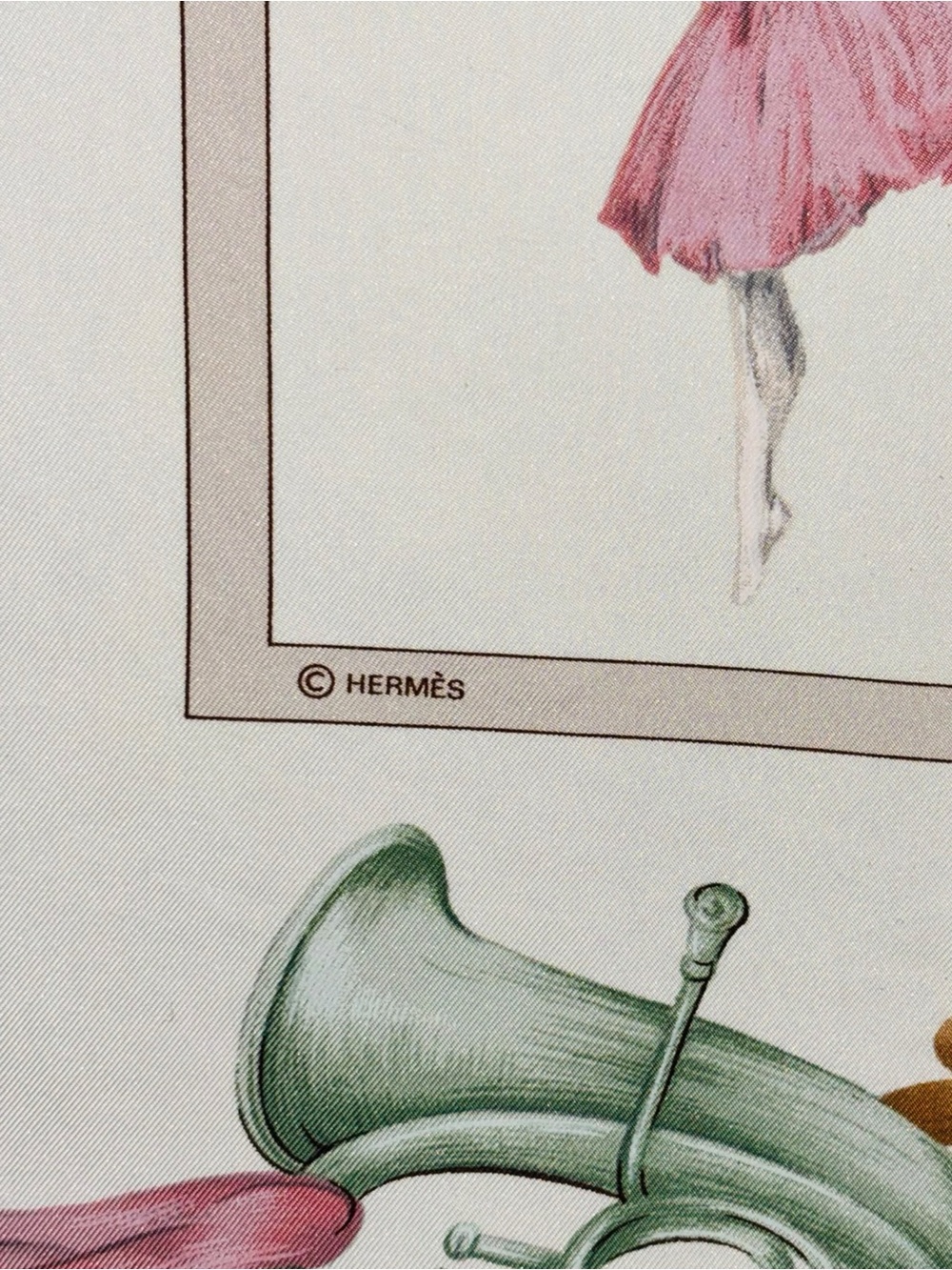 Vintage Hermès La Danse Silk Scarf 90 Ballet Ballerina Carré w/ Box - Picture 6 of 16